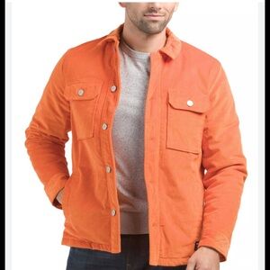 HUDSON High Fashion Men's Orange Corduroy Jacket size M